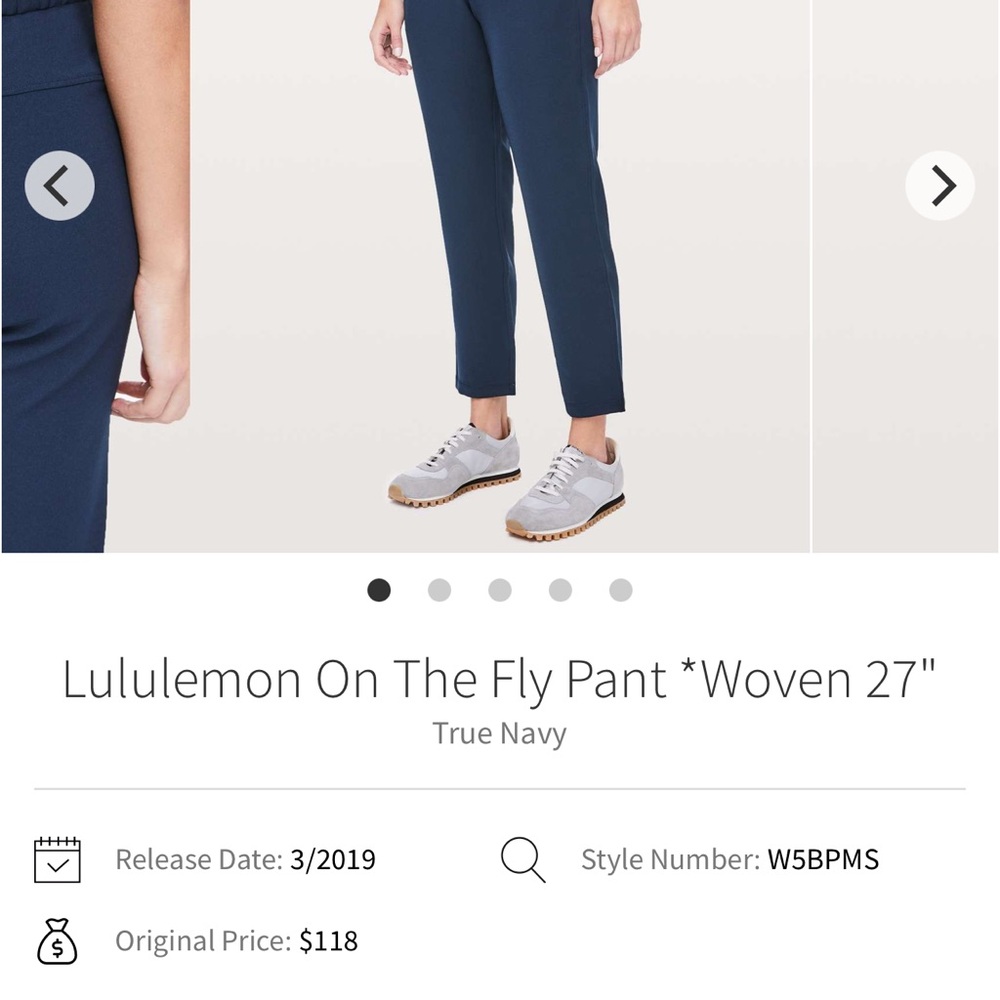 Lululemon Athletica Blue Ankle Cropped Pants
